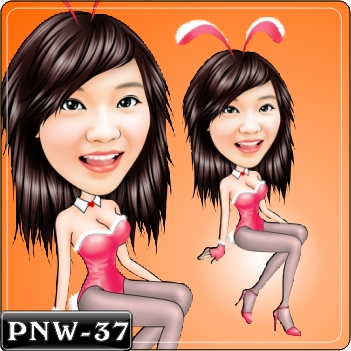 女生人像Q版漫畫PNW-37